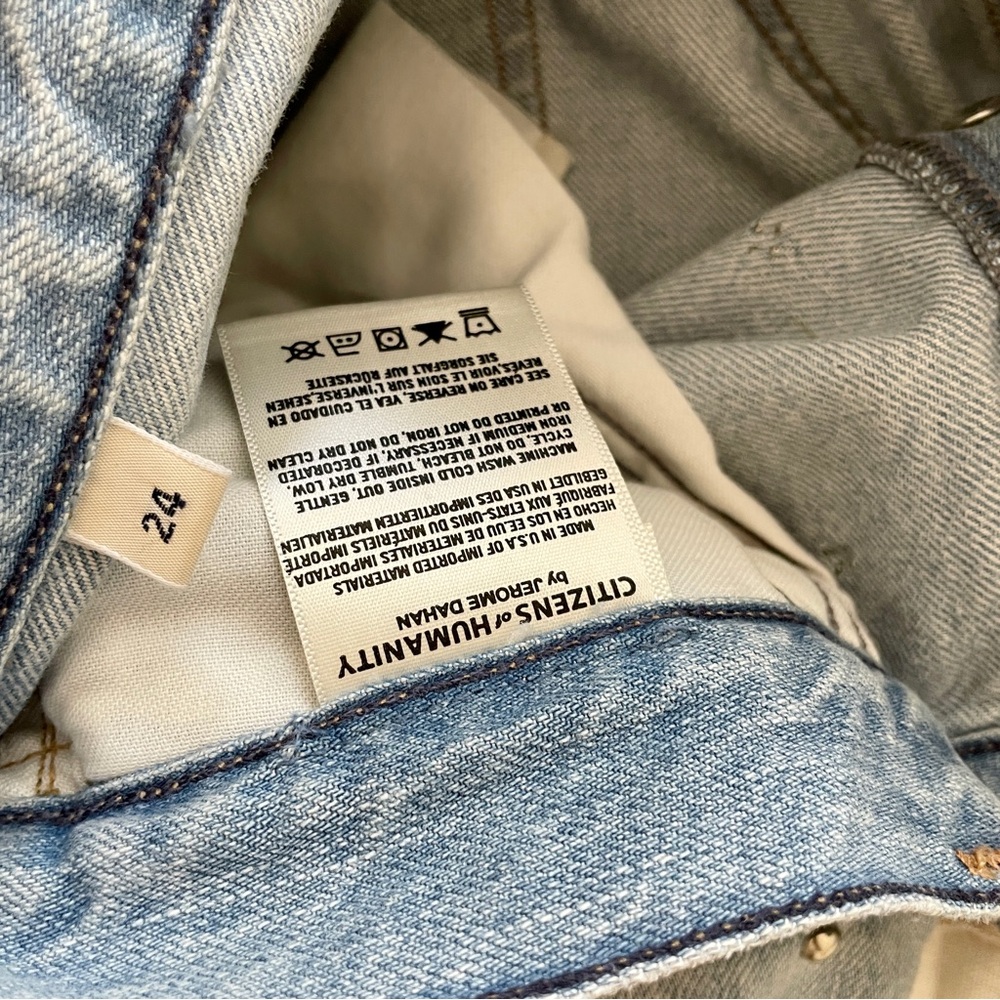 CITIZENS of HUMANITY Studded Emerson Slim Boyfriend Jeans Light,‎ Sz 24 - Picture 10 of 13